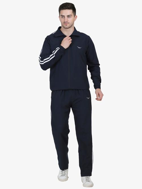 men navy blue nylon track suit - 20542157 - Very Small Image - 1