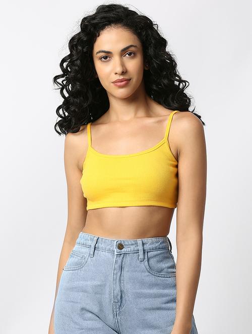 women shoulder strap bralette crop top - 20542217 - Very Small Image - 1