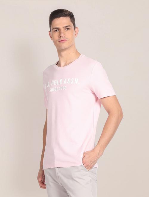 rosewater pink cotton regular t-shirt - 20543780 - Very Small Image - 1