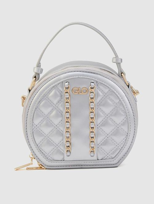 silver leatherette (pu) sling bag - 20546355 - Very Small Image - 1