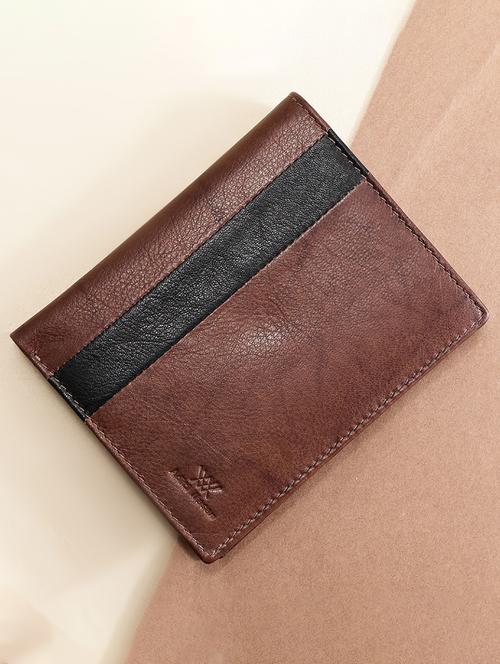 stripe detailed leather card holder - 20547058 - Very Small Image - 1