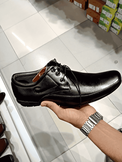 black leatherette derbies - 20549410 - Very Small Image - 1