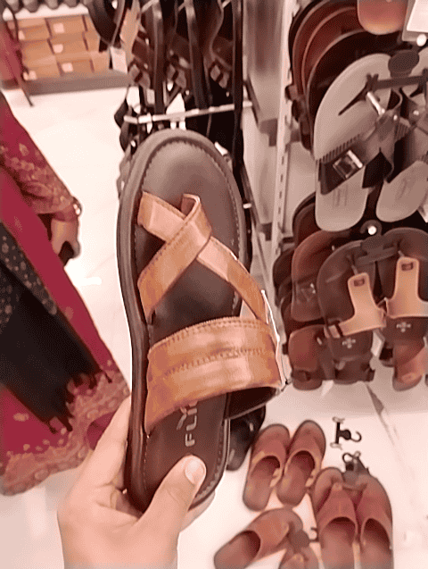 tan leather slippers - 20549645 - Very Small Image - 1