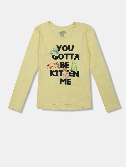 yellow cotton regular tee - 20549762 - Very Small Image - 1