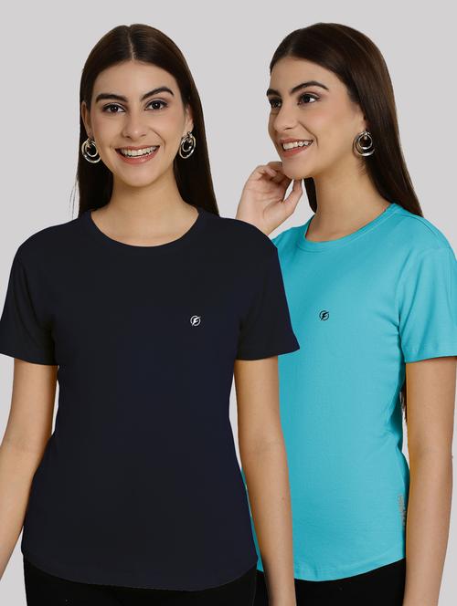 women's plain round neck t-shirt - 20555166 - Very Small Image - 1