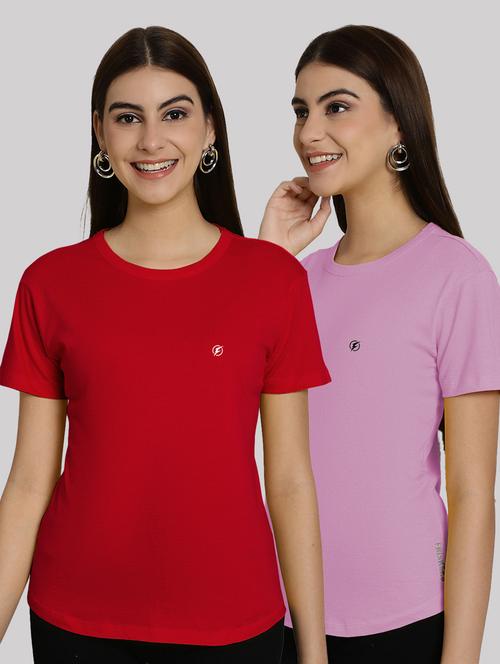 women's t-shirt combo - 20555201 - Very Small Image - 1