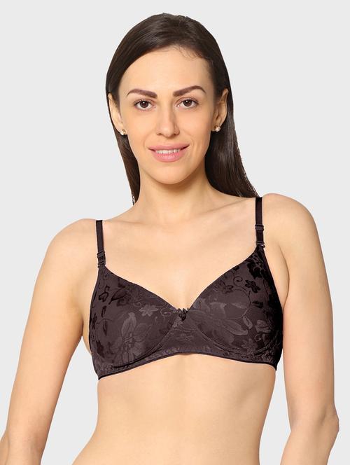 women lace work t-shirt bra - 20560462 - Very Small Image - 1