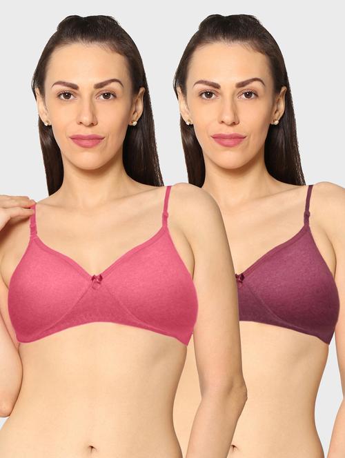 women pack of 2 solid t-shirt bra - 20560557 - Very Small Image - 1
