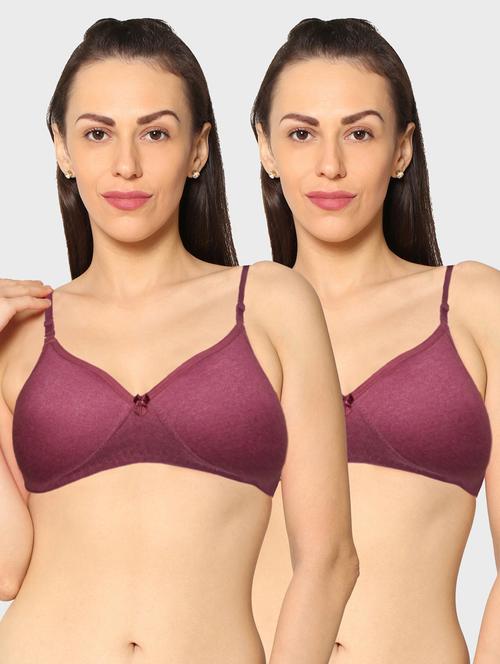 women pack of 2 solid t-shirt bra - 20560565 - Very Small Image - 1