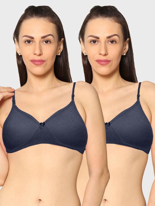 women pack of 2 solid t-shirt bra - 20560566 - Very Small Image - 1