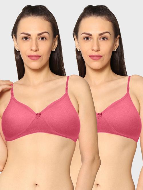 women pack of 2 solid t-shirt bra - 20560567 - Very Small Image - 1