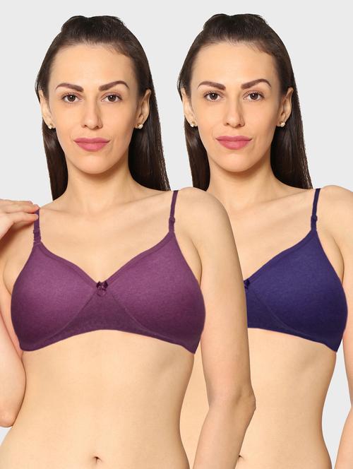 women pack of 2 solid t-shirt bra - 20560574 - Very Small Image - 1