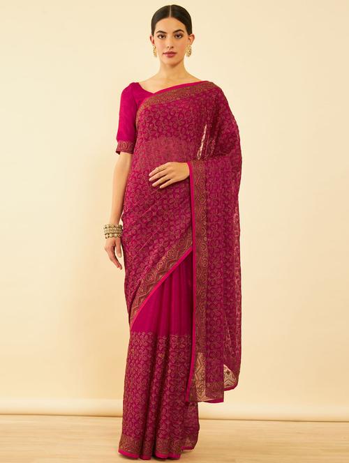 Women's Embroidered Saree With Blouse - 20560748 - Very Small Image - 1