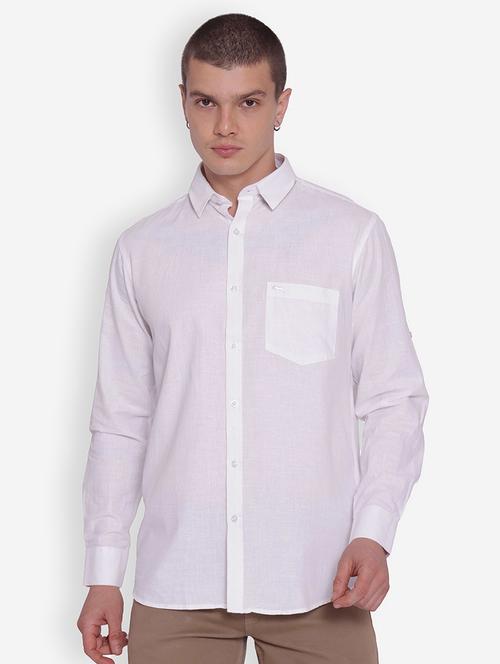white cotton casual shirt - 20561829 - Very Small Image - 1