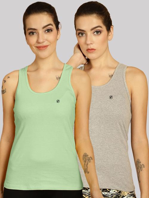 multi colored cotton tank  top - 20562692 - Very Small Image - 1