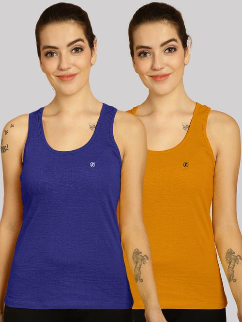 multi colored cotton tank  top - 20562702 - Very Small Image - 1
