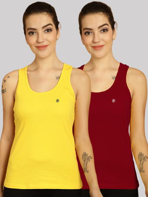 multi colored cotton tank  top - 20562708 - Very Small Image - 1