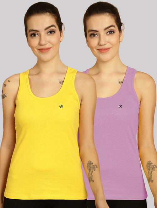 multi colored cotton tank  top - 20562709 - Very Small Image - 1