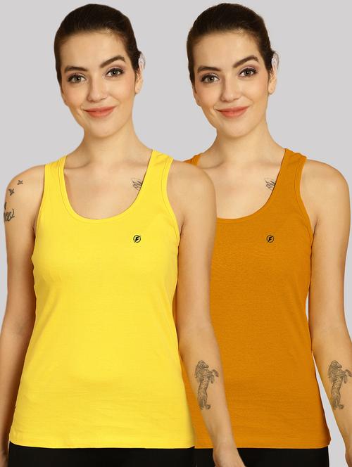 multi colored cotton tank  top - 20562713 - Very Small Image - 1