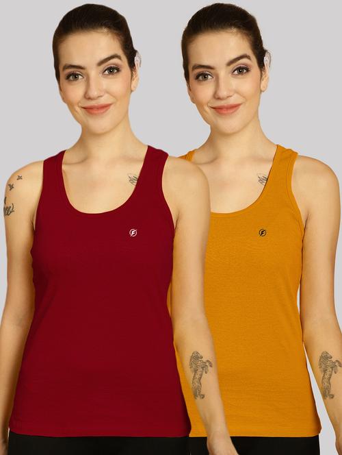 multi colored cotton tank  top - 20562732 - Very Small Image - 1