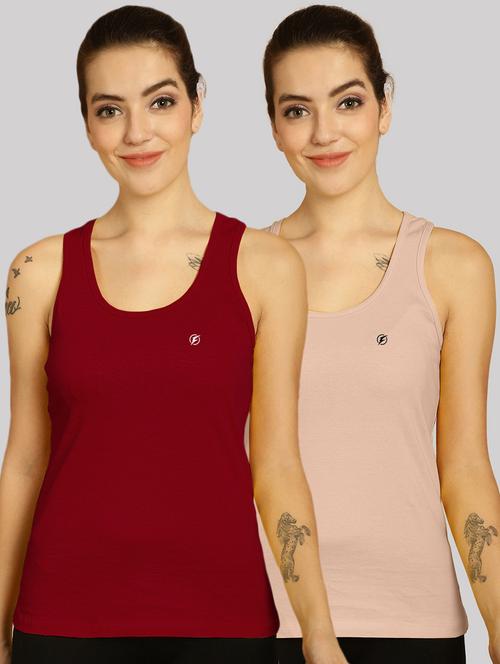 multi colored cotton tank  top - 20562733 - Very Small Image - 1