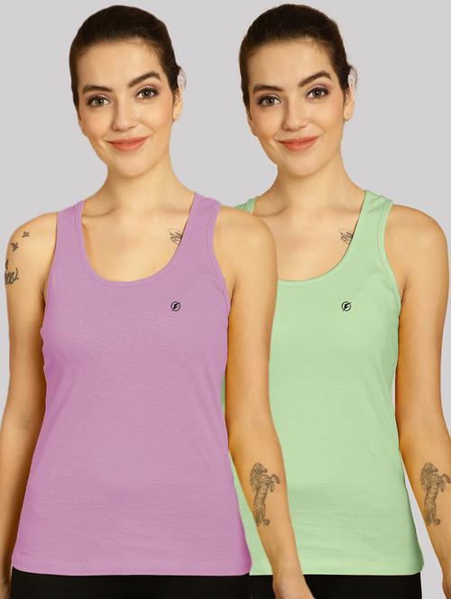 multi colored cotton tank  top - 20562742 - Very Small Image - 1