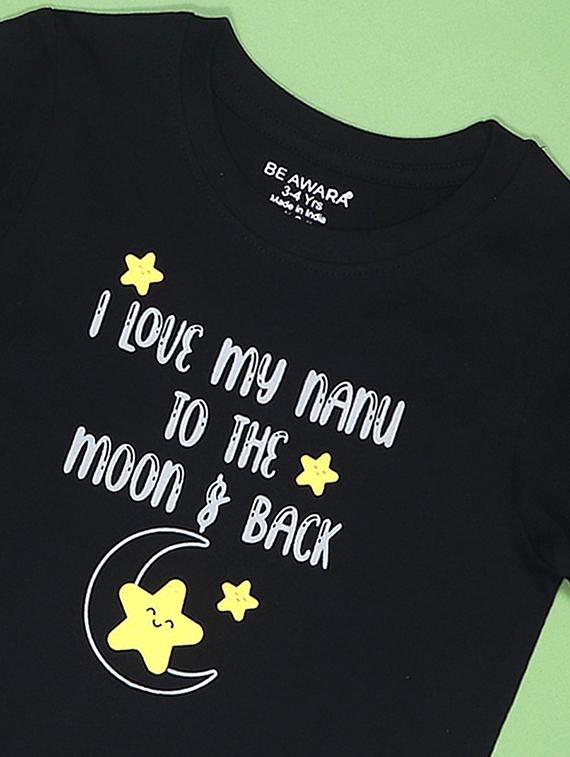boys round neck typographic print t-shirt - 20563173 - Standard Image - 3