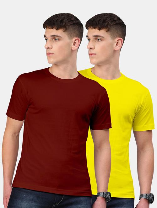 men pack of 2 solid t-shirts - 20563437 - Very Small Image - 1