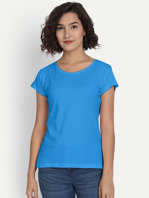 women's plain round neck t-shirt - 20563630 - Very Small Image - 1