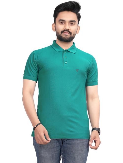 men solid short sleeve regular fit polo t-shirt - 20564379 - Very Small Image - 1