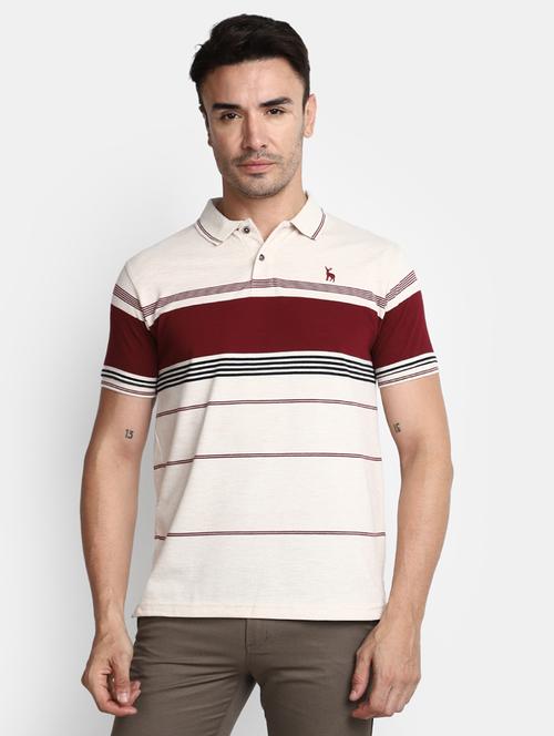 beige cotton tshirt - 20565228 - Very Small Image - 1