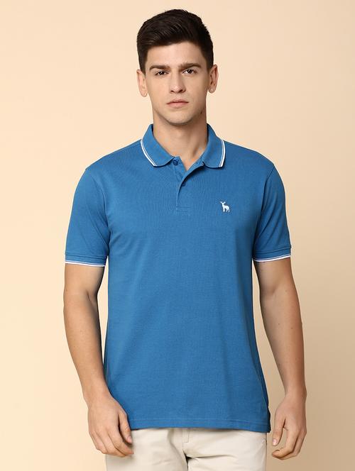 blue cotton regular t-shirt - 20565275 - Very Small Image - 1