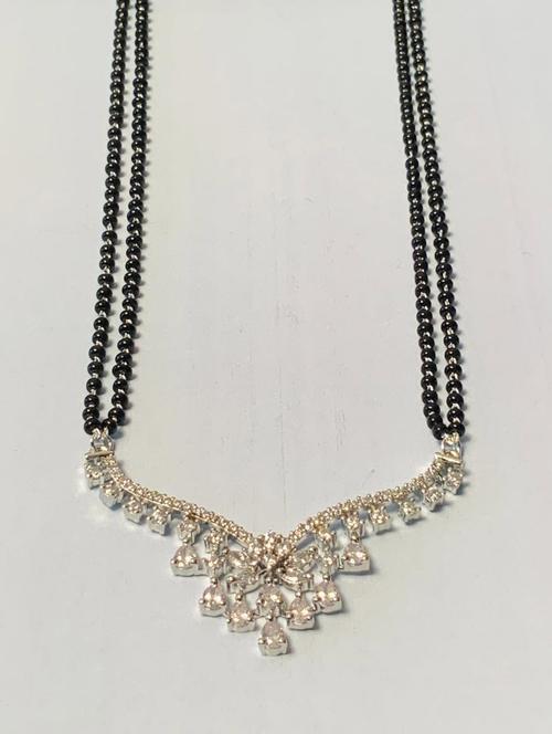 abdesigns silver plated mangalsutra - 20566573 - Very Small Image - 1