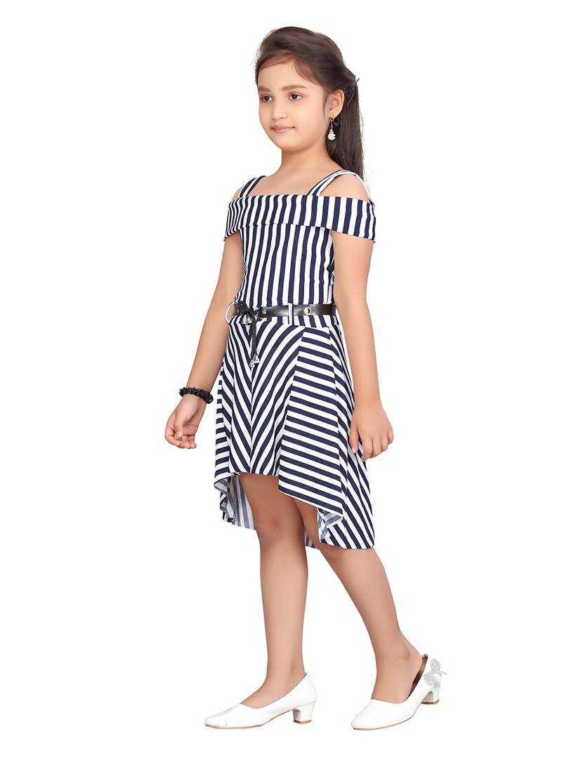 blue stripes frock - 20567665 - Zoom Image - 2