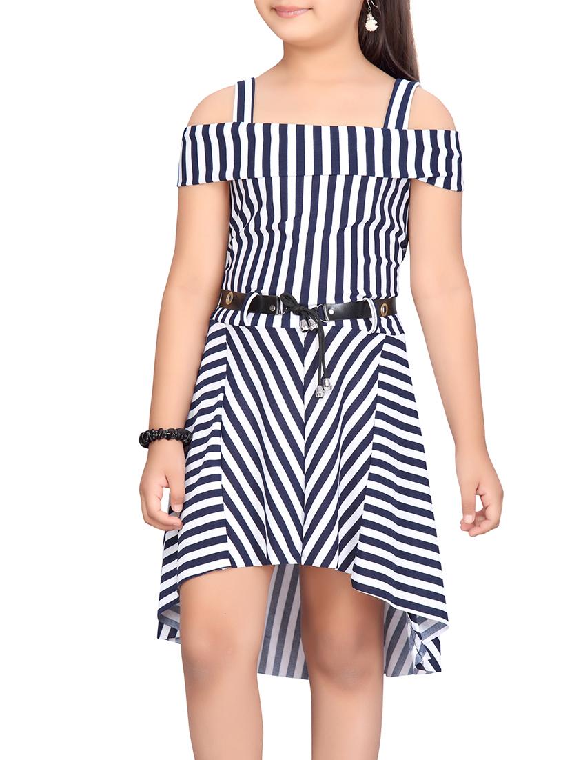 blue stripes frock - 20567665 - Standard Image - 4
