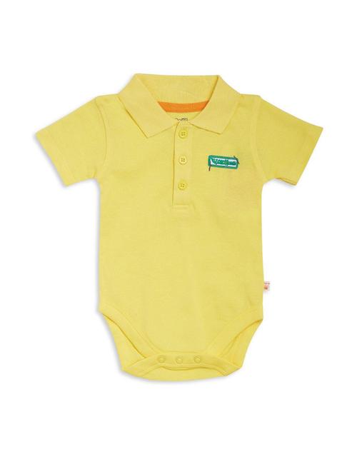 yellow cotton rompers - 20569398 - Very Small Image - 1