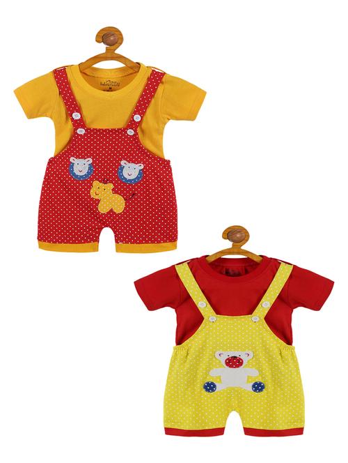 boys pack of 2 cotton dungarees - 20569814 - Very Small Image - 1