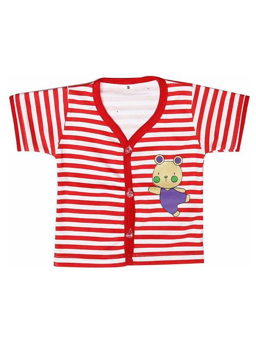 red cotton blend t-shirt - 20570392 - Very Small Image - 1