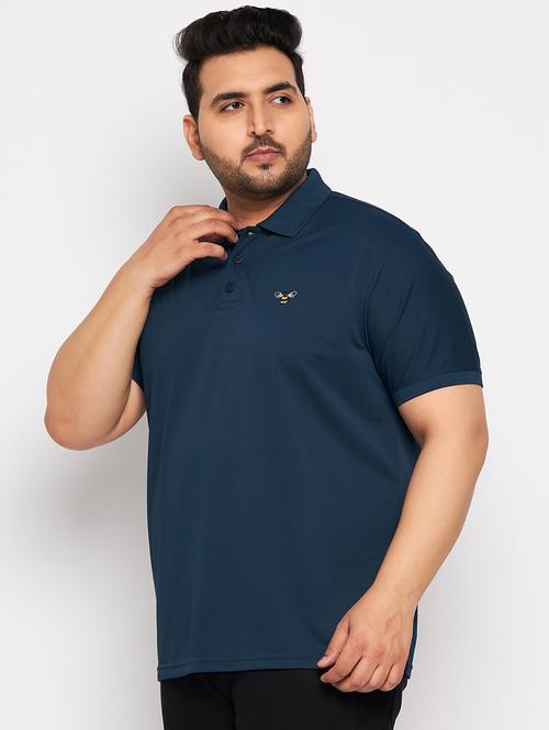 teal logo print polo t-shirt - 20570857 - Very Small Image - 1