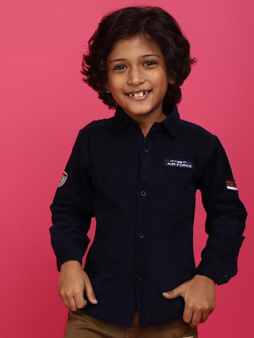 boys long sleeved placement printed shirt - 20572678 - Very Small Image - 1