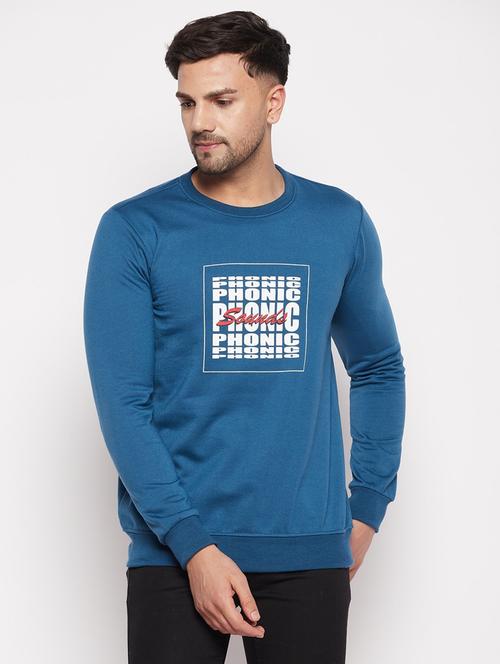 men chest print long sleeves sweatshirt - 20572852 - Very Small Image - 1