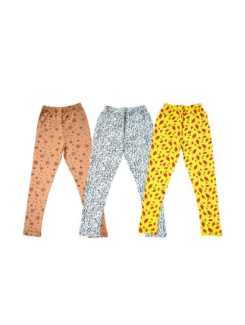 girls pack of 3 multi colored legging - 20573932 - Very Small Image - 1