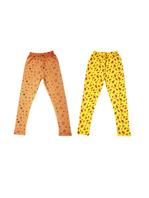 girls pack of 2 cotton legging - 20574412 - Very Small Image - 1