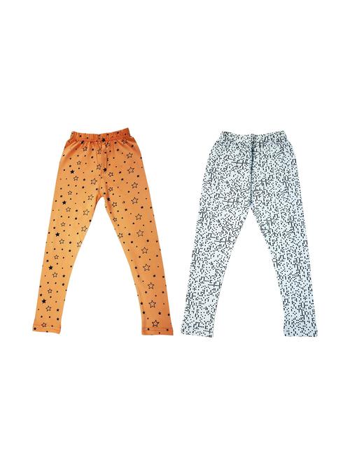 pack of 2 - multi colored cotton leggings - 20574448 - Very Small Image - 1