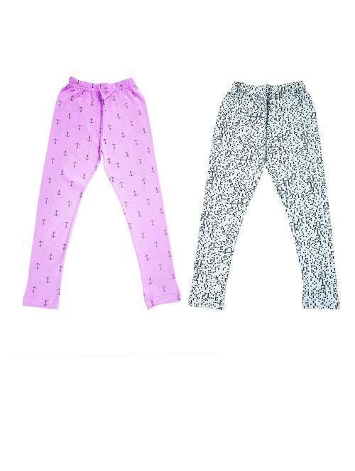 pack of 2 - multi colored cotton leggings - 20574497 - Very Small Image - 1