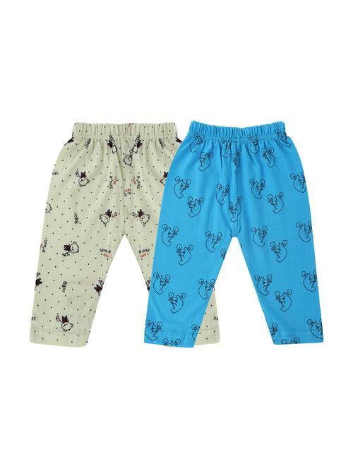 girls set of 2 printed multi coloured leggings - 20575694 - Very Small Image - 1