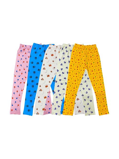 pack of 5 girls printed leggings - 20577710 - Very Small Image - 1