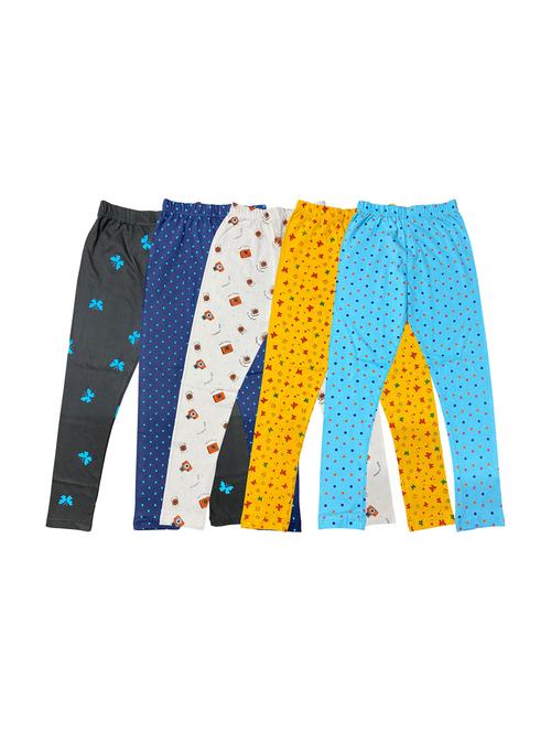 pack of 5 girls printed leggings - 20577726 - Very Small Image - 1