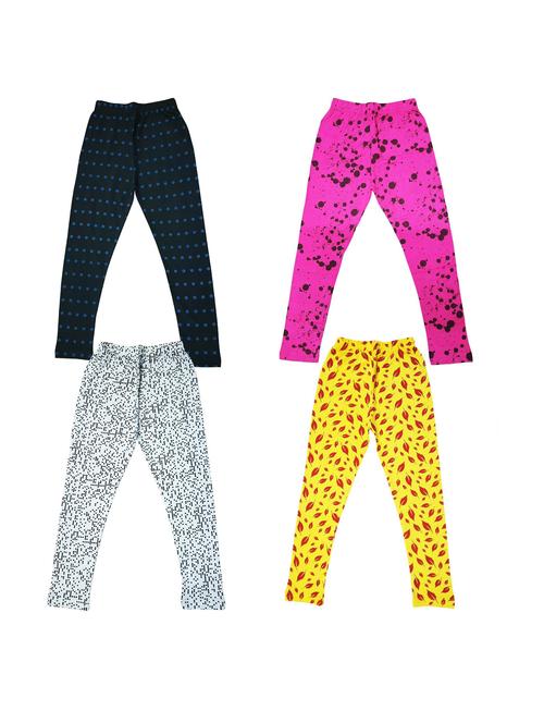 pack of 4 girls printed leggings - 20577817 - Very Small Image - 1