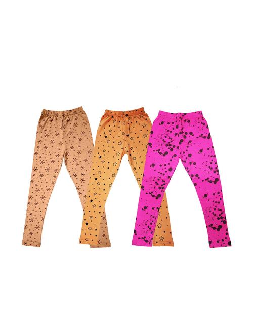pack of 3 girls printed leggings - 20577848 - Very Small Image - 1